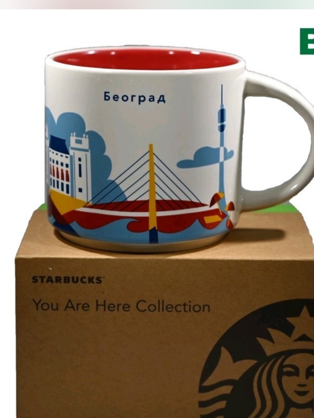 Starbucks You Are Here Collection BELGRADE 🇷🇸 City Mug 414ml /14oz